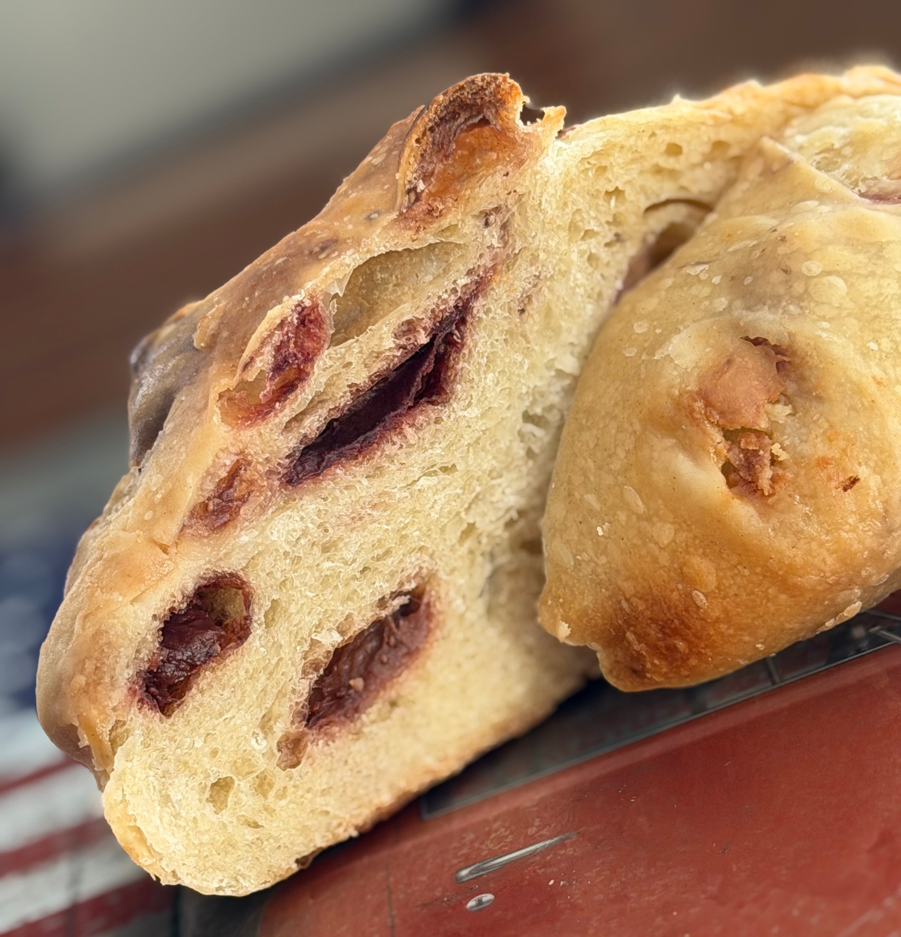 Strawberry White Chocolate Sourdough Bread