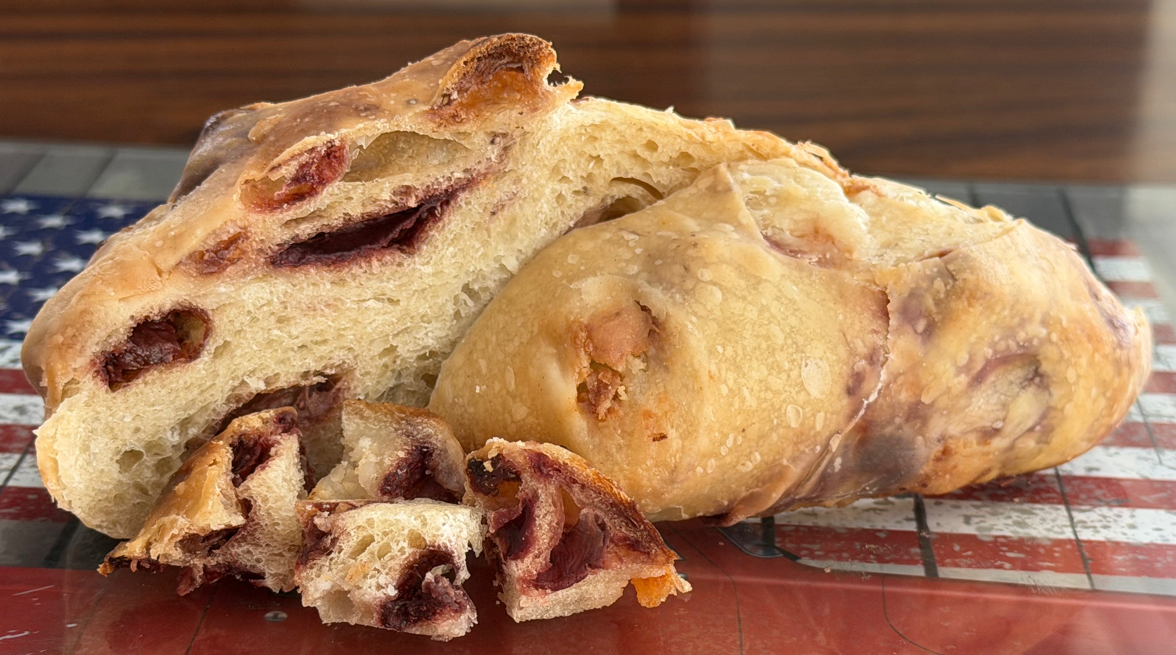 Strawberry White Chocolate Sourdough Bread