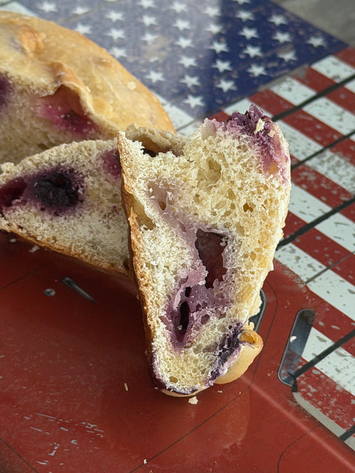 Blueberry Lemon Sourdough Bread